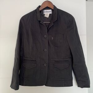 Steilmann Black Fitted Blazer 100% Polyester Size 6